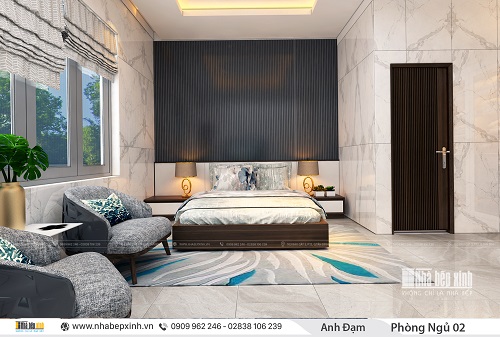 Phòng ngủ với thiết kế nội thất tinh tế